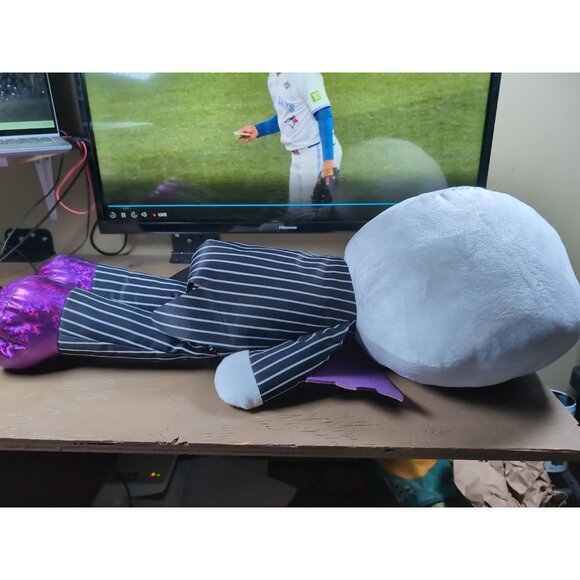 RARE! DISNEY Nightmare Before Christmas Jumbo Jack, Sally 30" Plush Set of 2 NWT - Picture 5 of 16